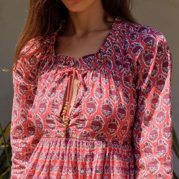 Ro’s Garden x Anthropologie Sadie Mini Dress- Red Gwyneth - Picture 3 of 8